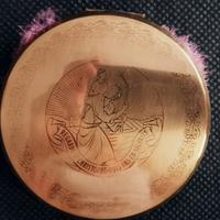 Portacipria vintage anni '50 in ottone