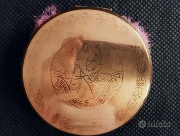 Portacipria vintage anni '50 in ottone