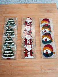 Sottobicchieri vetro natalizi, collezione 