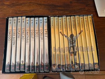 Cofanetti calcio maradona e miti