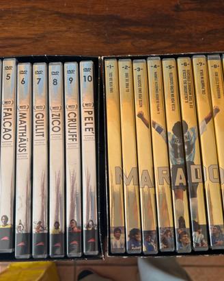 Cofanetti calcio maradona e miti