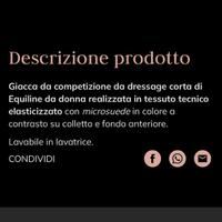 Giacca equitazione mezzo frac dressage