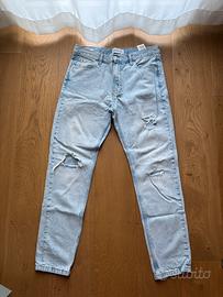 Jeans Calvin Klein distressed lavaggio chiaro