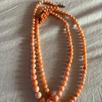 Collana vintage corallo rosa