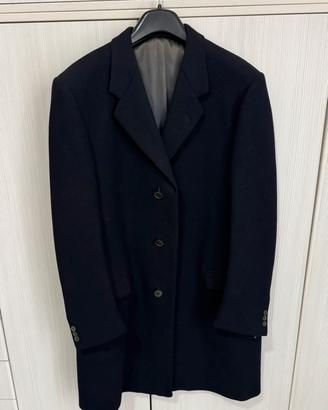 Elegante cappotto da uomo blu