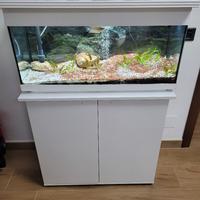 acquario con mobiletto e accessori