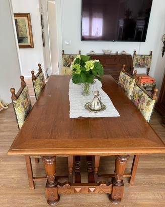 Tavolo da pranzo con 6 sedie