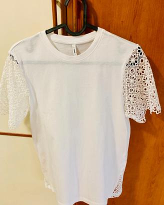 T-shirt bianca da donna, di ONLY , taglia S