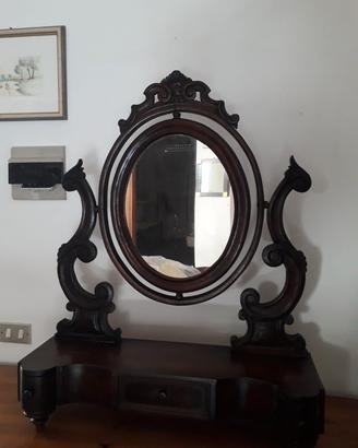 Specchiera antica in legno (fine 800)