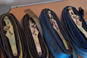 4 nastri per fissaggio carichi bisarche