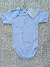 Body azzurro manica corta