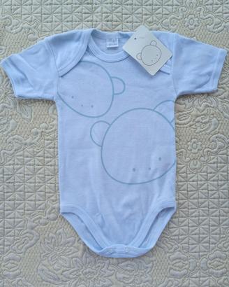 Body azzurro manica corta