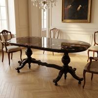 Tavolo  con piano in vetro decorativo – vintage