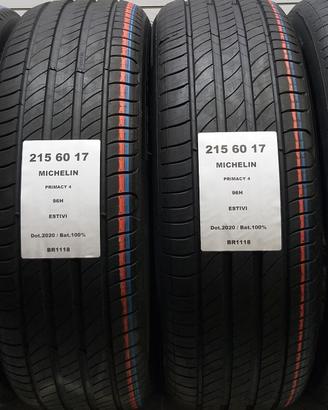 4 GOMME 215 60 17 MICHELIN BR1118