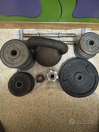 Pesi per allenamento in palestra o uso privato