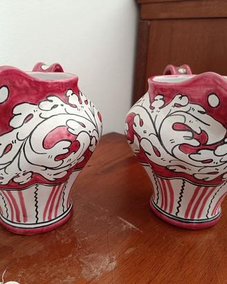 Coppia brocche in ceramica