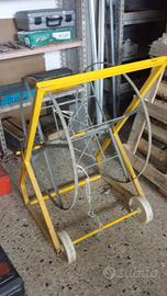 Carrello svolgitubo per impianto a pavimento