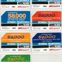 Schede Telefoniche "Le Tabaccherie, 58.000"