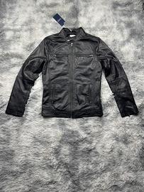 Giacca 100% pelle vera nera taglia M