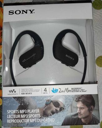 Sony Walkman NW-WS413  MP3 4 GB Nero impermeabili