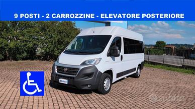 FIAT DUCATO MINIBUS PULMINO 9 POSTI TRASPORTO DISA