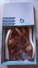 Sandali con zeppe Soft 38