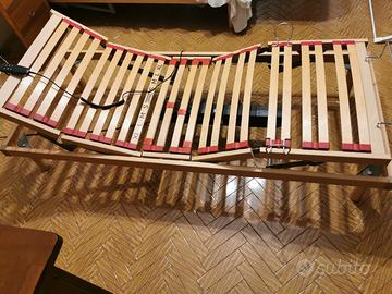 N. 2 Reti a doghe in legno motorizzate, 80x190