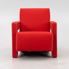 Poltrona CASSINA 637  MAI USATA in Lana Rossa