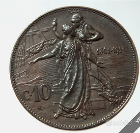 10 Centesimi 1911 Cinquantenario FDC/qFDC VE III