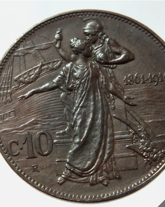 10 Centesimi 1911 Cinquantenario FDC/qFDC VE III