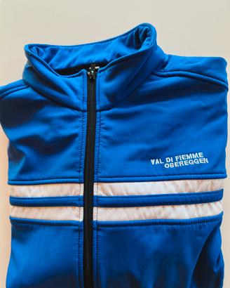 felpa Softshell tg. XL azzurra Fiemme Obereggen 