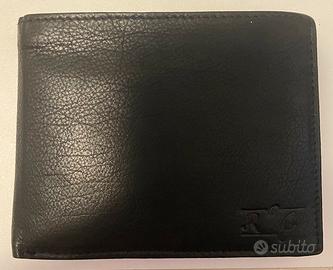 Portafogli nero in VERA PELLE mai usato nuovo