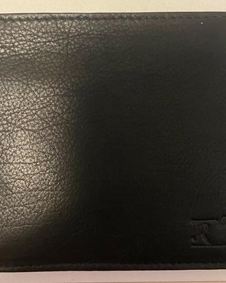 Portafogli nero in VERA PELLE mai usato nuovo