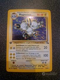 Pokemon Magneton holo fossil prima edizione