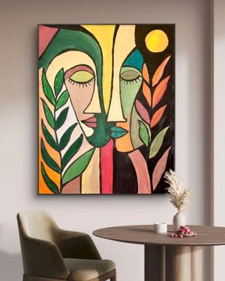 Dipinto contemporaneo titolo "Connubio di donne"