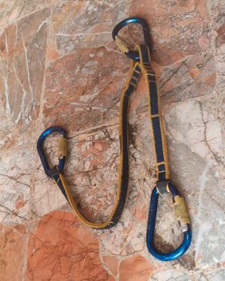 Kit Sicurezza Petzl - Longe Doppia a Y + 3 Moschet