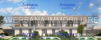 Ville stile moderno con piscina giugliano parete