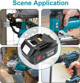 2X Powarobor BL1850B 18V 5.5Ah Batteria di ricambi