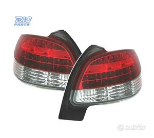 FANALI PEUGEOT 206 98-09 LED ROSSO CROMATO