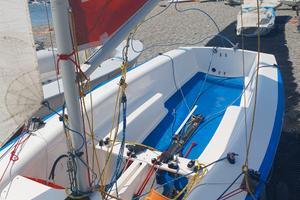 Vaurien Faccenda completo con spinnaker e carrello