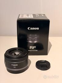 Obiettivo Canon RF 50 1.8 stm