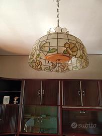 lampadario vintage in madreperla 