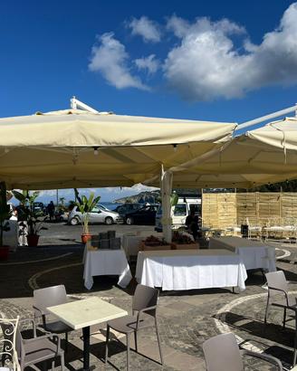 Ombrellone x attivita’ commerciale 8mtx 8 mt