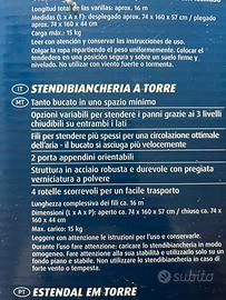 Stendibiancheria a torre