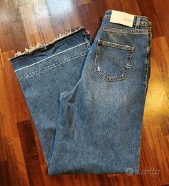 jeans Vicolo tg L denim couture blu vita alta