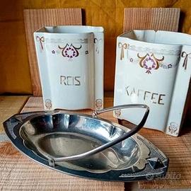 Set Jugendstil cesto pane & contenitori '900