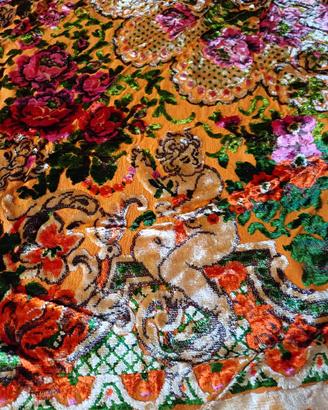  coperta matrimoniale altri tempi  con angeli  