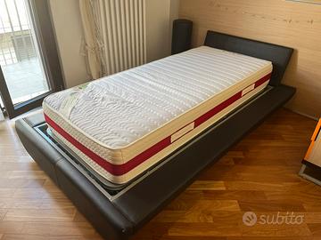 Letto singolo contenitore e materasso