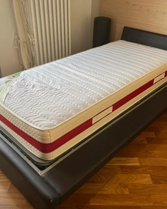 Letto singolo contenitore e materasso