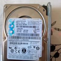 IBM hdd sas 73.4 gb 10k con slitta 2,5 pollici